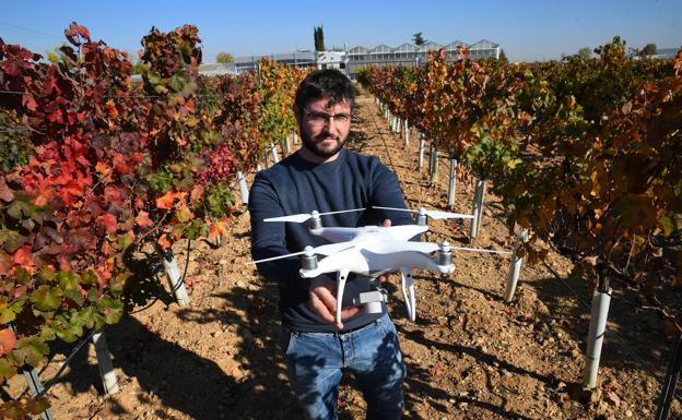 El ingeniero vallisoletano que analiza los viñedos con dron: «En 20 minutos hacemos el trabajo de una semana»