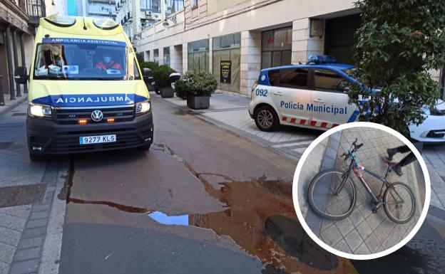 Herido un hombre de 75 años tras ser atropellado por una bici en Valladolid