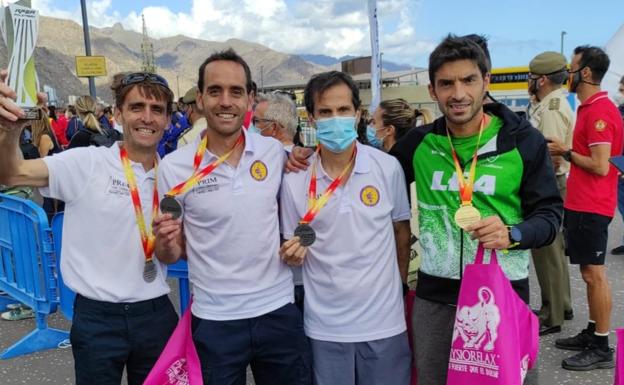El At. Macotera, subcampeón de España en maratón y Alberto Bravo, campeón con La Blanca