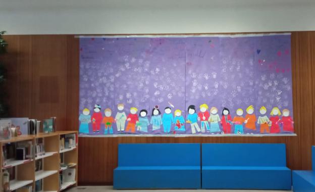 Un mural gigante recordará la importancia de la igualdad en la biblioteca Torrente Ballester