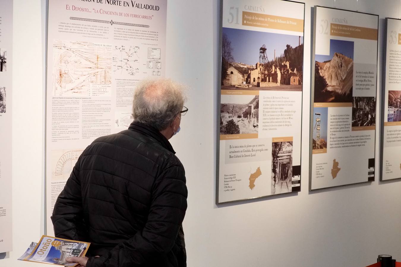 La sala de San Benito acoge la exposición '100 elementos del Patrimonio industrial de España'