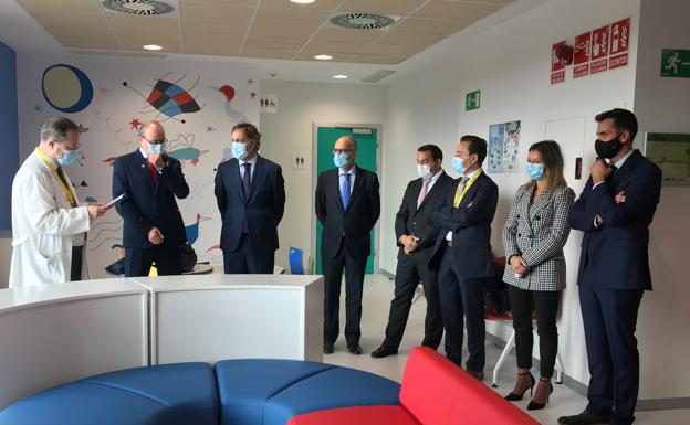 El espacio de oncología pediátrica del nuevo hospital de Salamanca abre las puertas al colorido y al arte