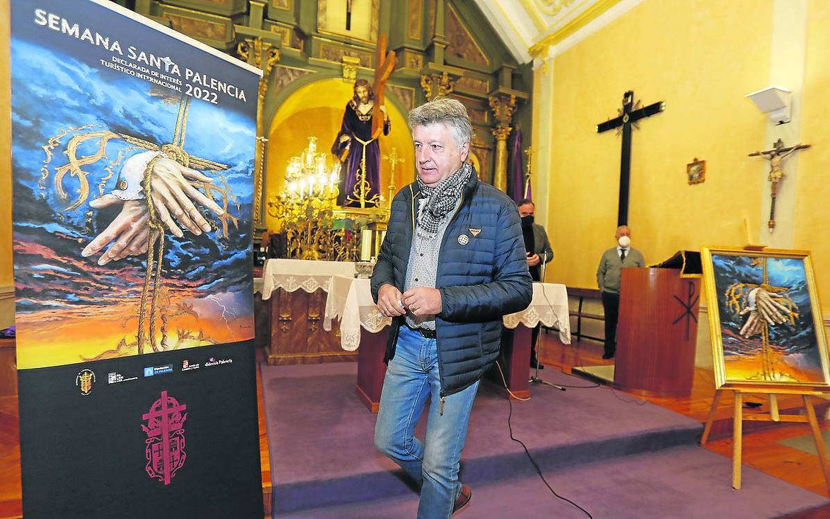 Una obra de Chema Manzano se suma a la colección anunciadora de la Semana Santa de Palencia