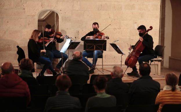 El Cuarteto Ribera acompaña la exposición 'Non finito' con su concierto de 'Músicas inacabadas'