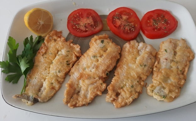 Lirios rebozados con tomate