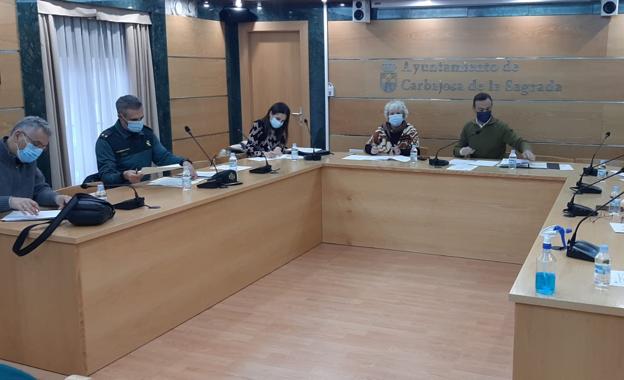 La Junta Local de Seguridad en Carbajosa analiza la situación del polígono y las grandes superficies