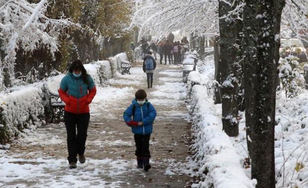 Aviso amarillo por nevadas de hasta ocho centímetros en Burgos, León y Palencia