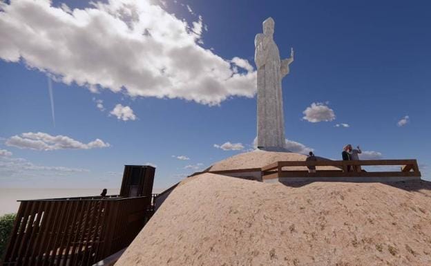 La mejora turística del Cristo de Palencia arrancará con un nuevo mirador y un ascensor hasta los pies