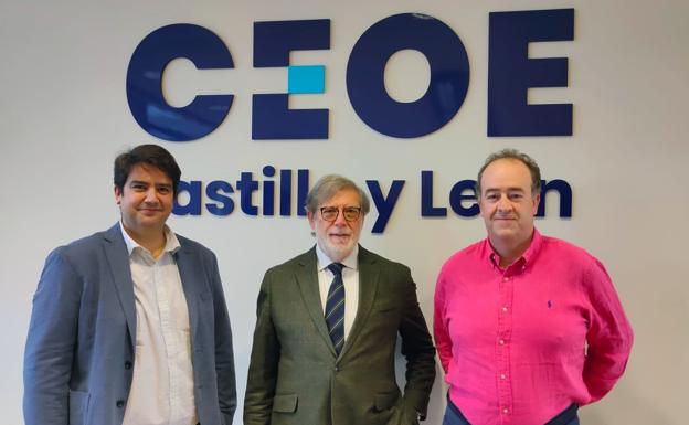 Aparicio recibe al nuevo presidente de CEOE Cepyme Salamanca y juntos apelan a los fondos europeos para «reactivar el crecimiento económico»
