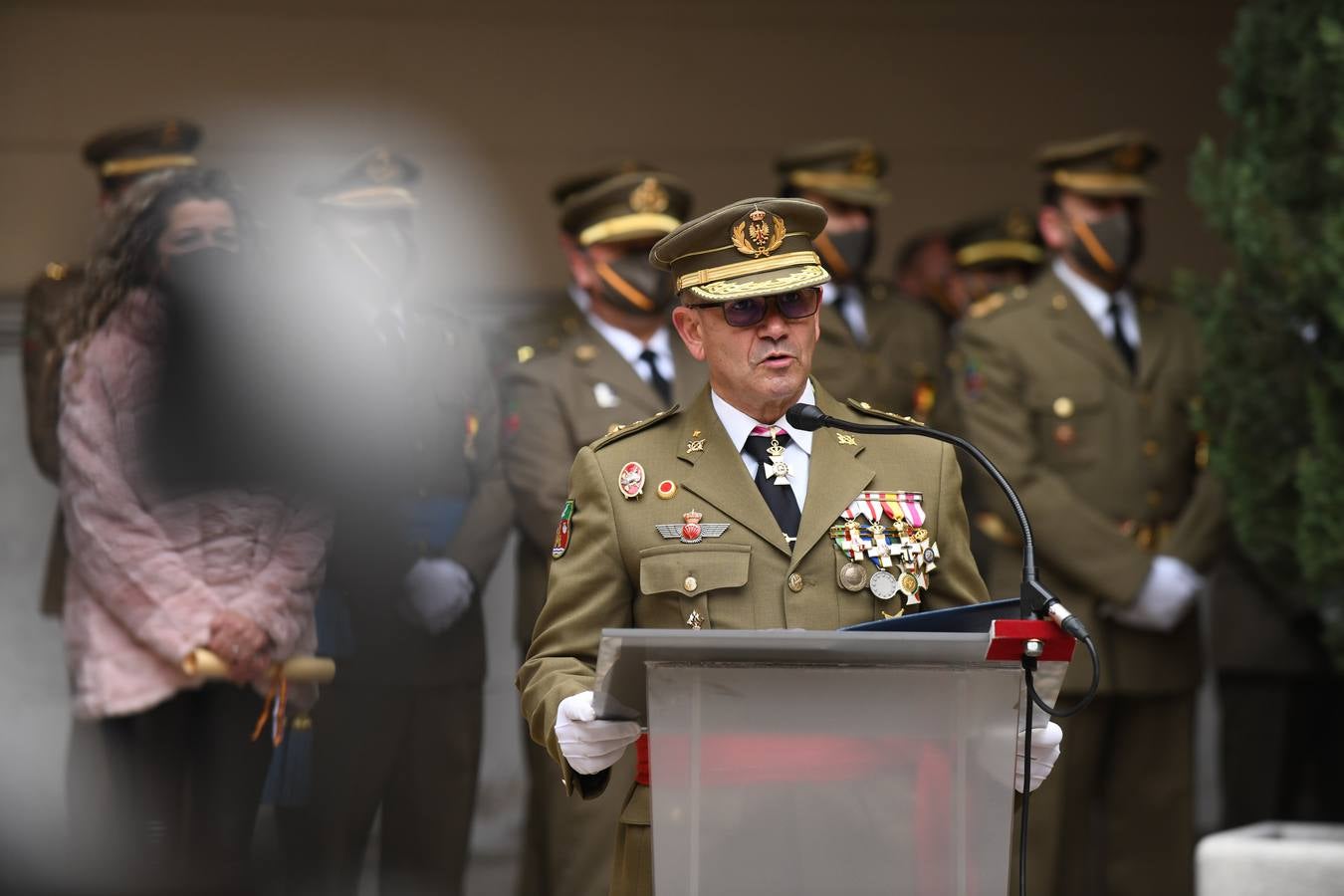 Acto de Infantería en honor a la Inmaculada Concepción en el Palacio Real de Valladolid