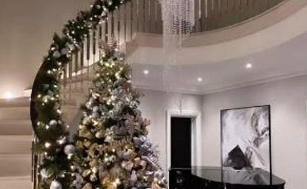 Cristiano Ronaldo y Georgina Rodríguez presumen de una espectacular decoración navideña