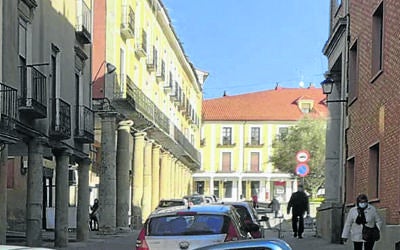Acceso a la Plaza Mayor desde San Francisco. 