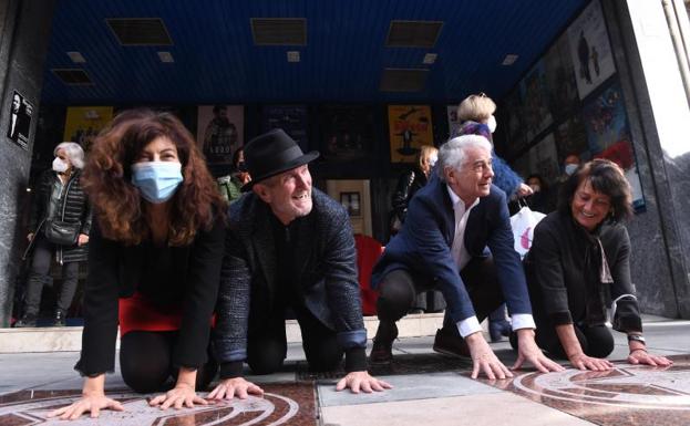 Delibes y la Seminci, en el paseo de la fama de Valladolid