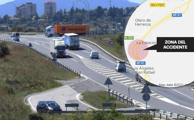 Dos mujeres heridas tras un nuevo accidente en la carretera entre Otero de Herreros y Los Ángeles de San Rafael