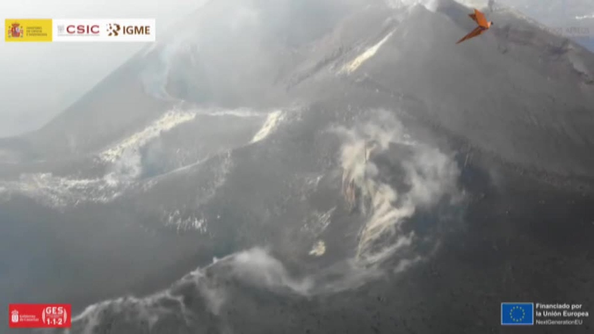 Impresionantes imágenes aéreas del volcán de La Palma tras el fin de la erupción