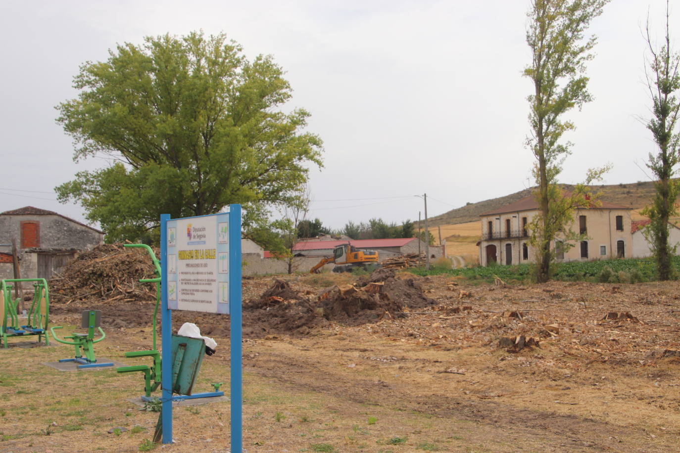 El Ayuntamiento de Cuéllar inicia la restauración del parque del arroyo Collalbillas