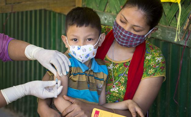 Gadis apoya a Unicef para inmunizar a 9.711 niños y niñas contra la polio y el sarampión