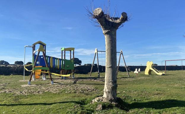 El Ayuntamiento de Guijuelo mejora el parque de Palacios de Salvatierra