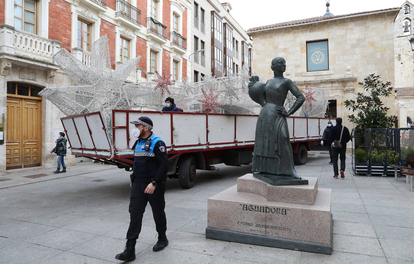 Preparativos para la llegada de los Reyes Magos en Palencia