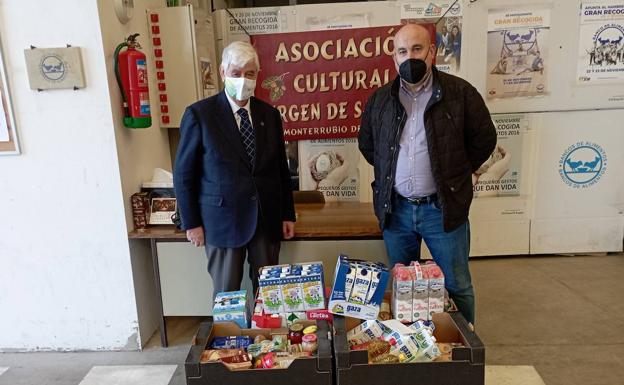 La Asociación Cultural de Monterrubio de la Sierra «Virgen de Salcedon» dona 249 kilos al Banco de Alimentos