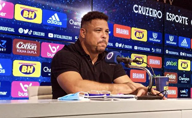 Ronaldo Nazário reaparece para dar explicaciones a los aficionados del Cruzeiro: «Está en la UCI»