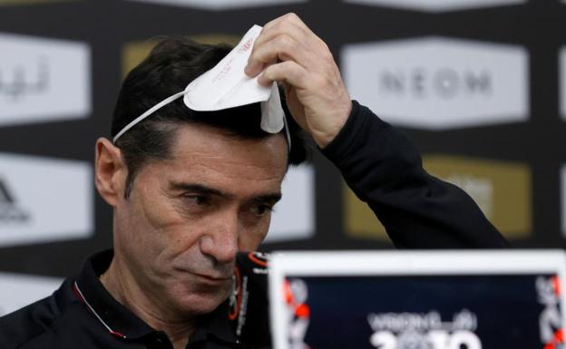 Marcelino: «Siempre vamos a tener discusión con las manos»