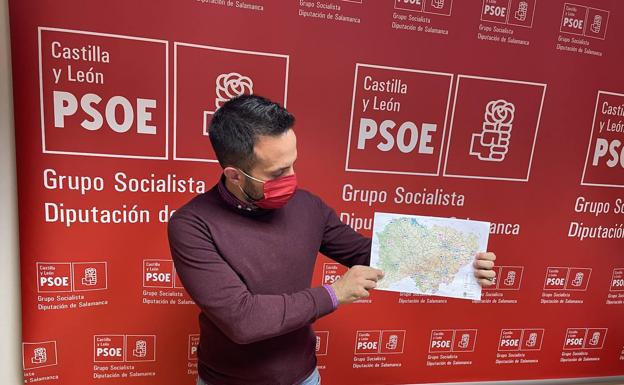 El PSOE exige a la Diputación el comienzo de las obras de reparación en la carretera a Serradilla del Arroyo