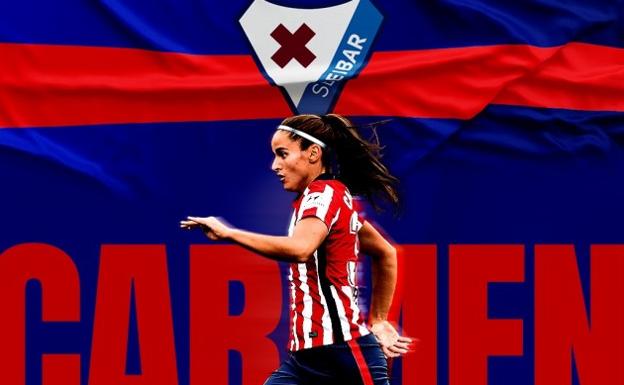 La delantera charra Carmen Álvarez llega al Eibar cedida por el Atlético de Madrid