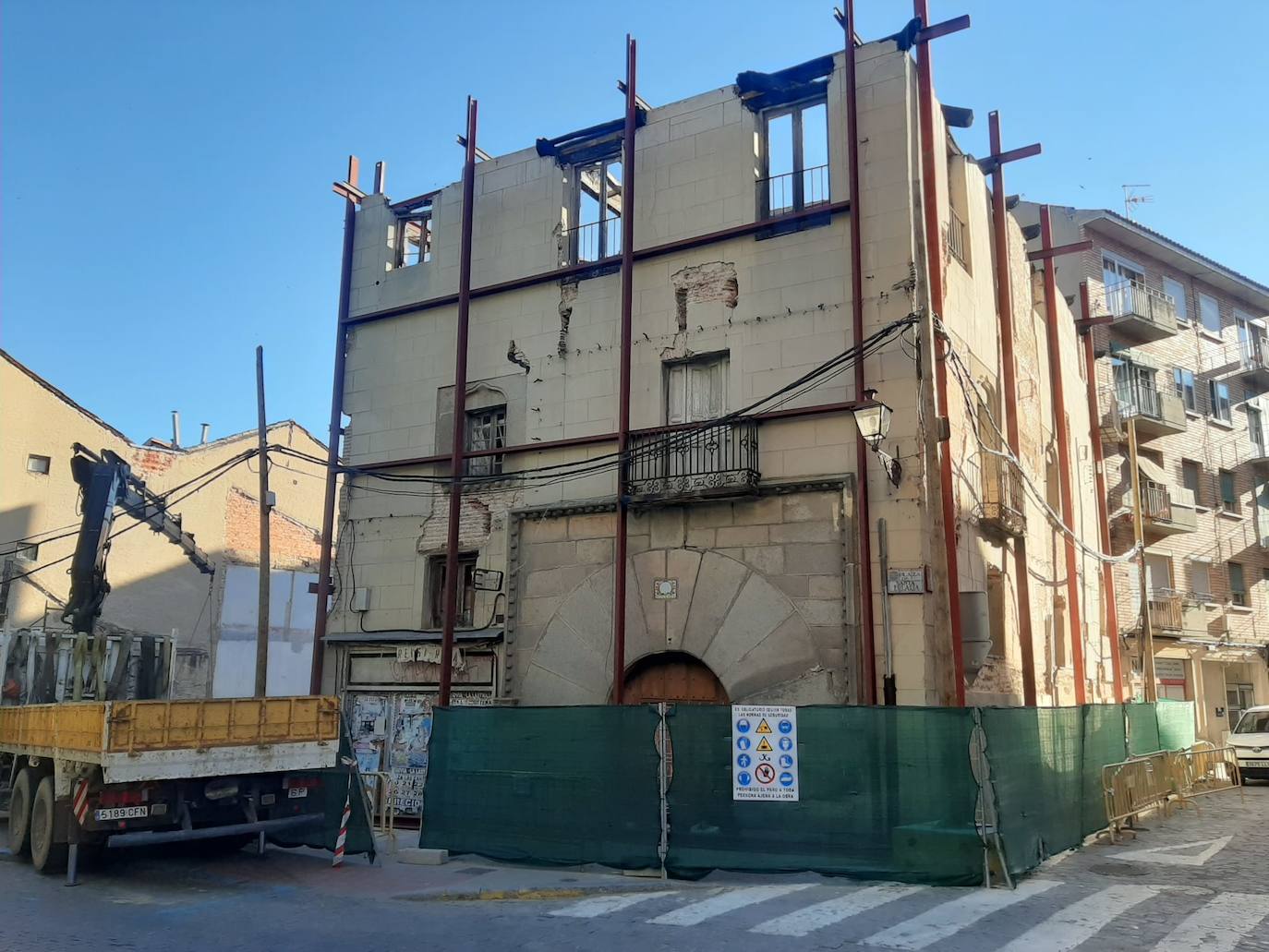 Las obras en el Palacio de Buitrago obligan a cortar la próxima semana el tráfico en la calle San Antón