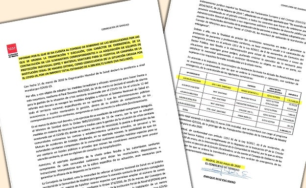 Ayuso fue informada al mes siguiente de la adjudicación de las mascarillas