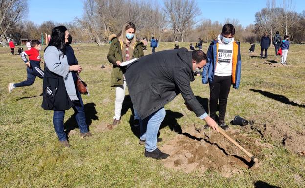 La Isla del Soto contará con una nueva zona arbolada en su parte central con ejemplares plantados por escolares