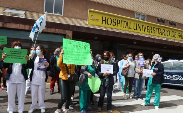 UGT denuncia el descontento de los trabajadores sanitarios de Salamanca