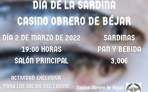 El Ateneo Casino Obrero de Béjar celebrará el tradicional día de la sardina