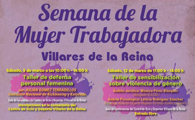 Villares de la Reina llevará a cabo siete actividades para celebrar la Semana de la Mujer Trabajadora