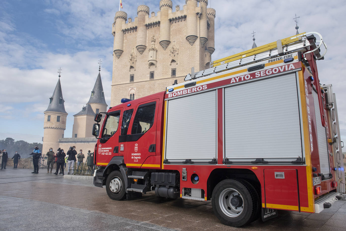Simulacro de incendio en el Alcázar