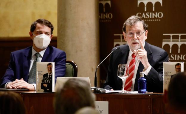 Rajoy destaca el «sentido común» de Mañueco y asegura que la decisión que tome será «muy acertada»