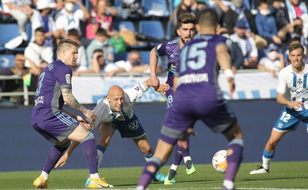 Raúl Carnero, el hombre feliz por volver a jugar en el Real Valladolid