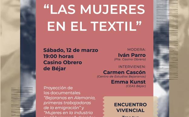 Béjar destacará el papel trascendental de las mujeres en la industria textil a través de varias actividades