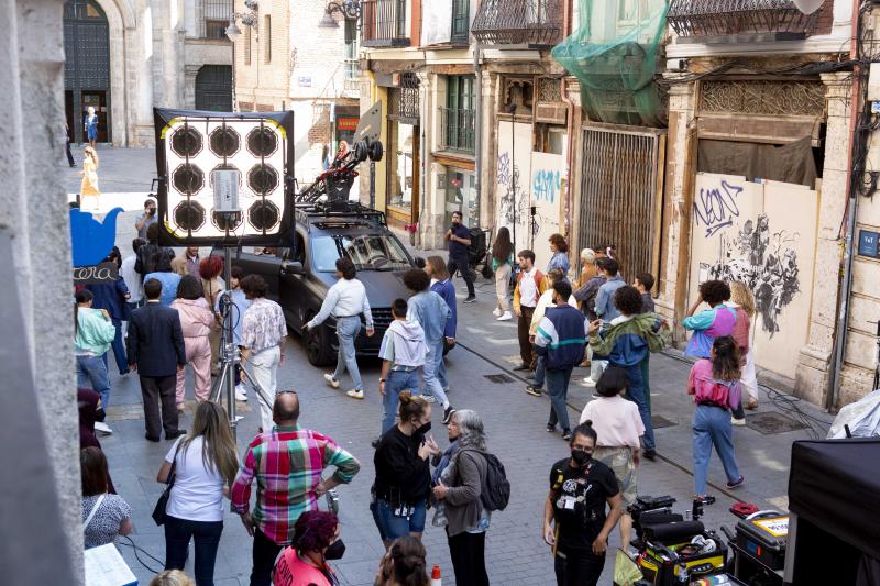 El último día de rodaje del musical de Hombres G cortará tres puntos de Valladolid