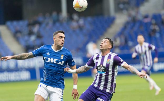 El Real Valladolid besa la lona en Oviedo cien días después