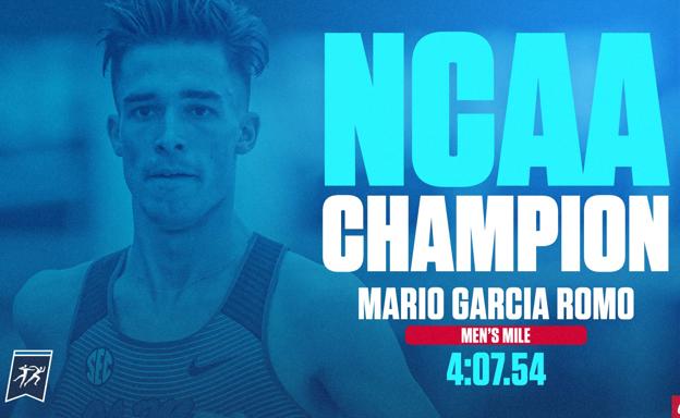 El salmantino Mario García Romo hace historia en Estados Unidos: primer español campeón de la NCAA indoor