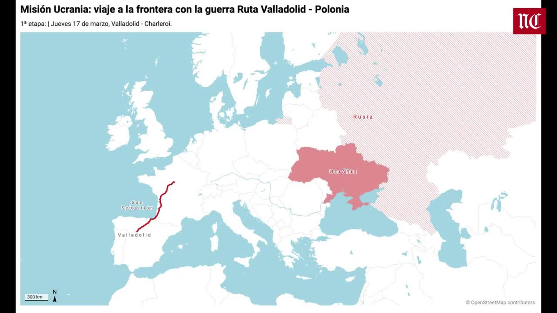 Los redactores de El Norte, Álvaro Muñoz y Ramón Gómez inician su viaje a Ucrania