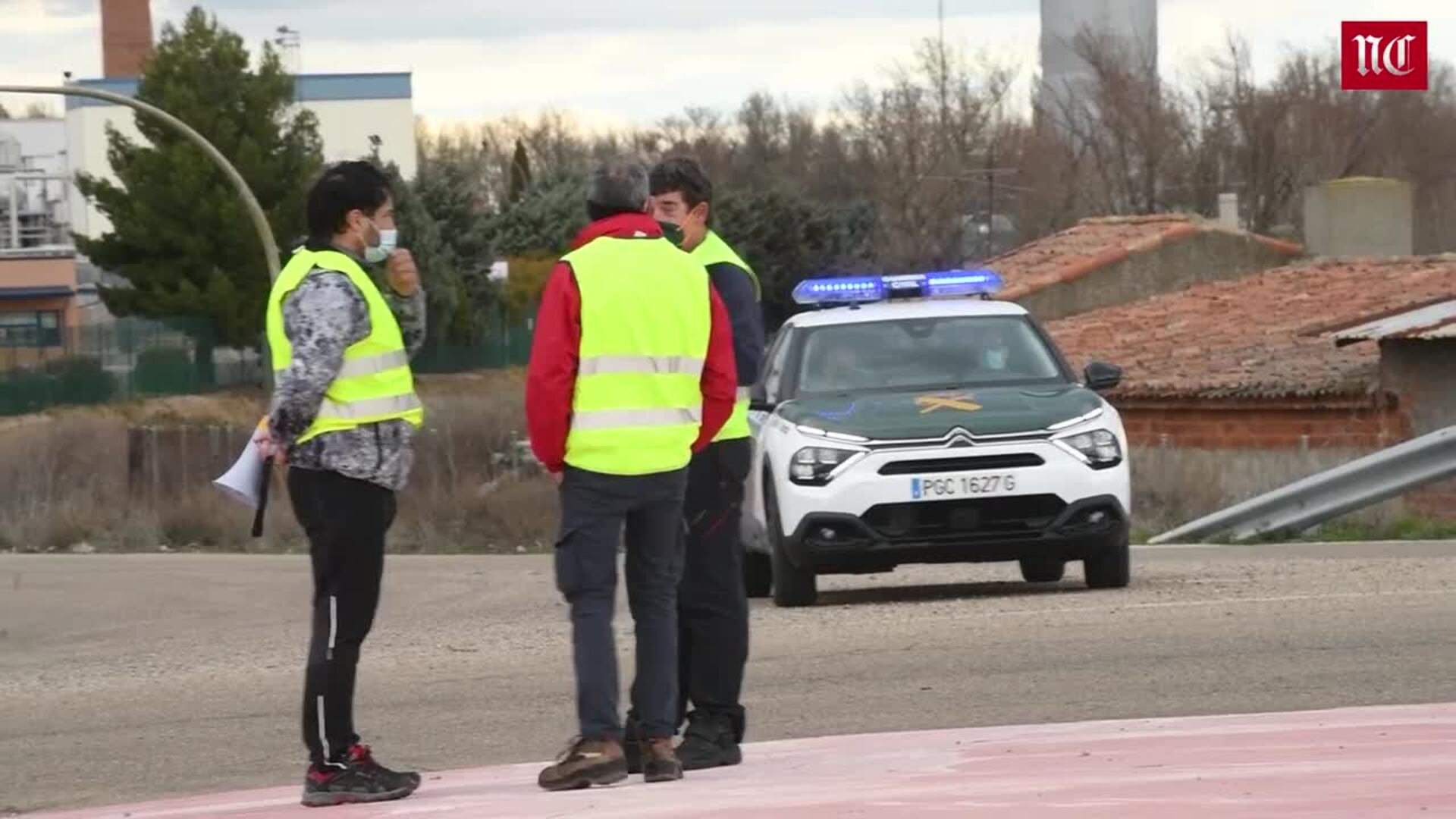 Así funciona un piquete informativo en el noveno día de huelga en el transporte