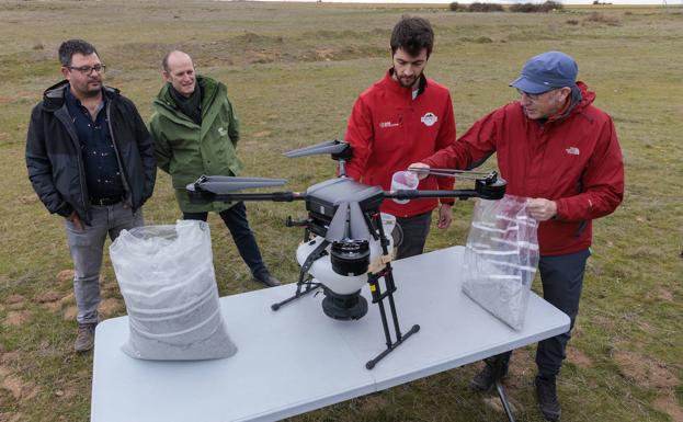 Iberdrola presenta en Zamora el dron capaz de reforestar miles de árboles en tiempo récord