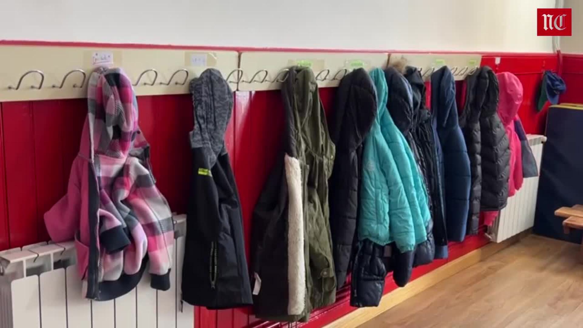 Niñas ucranianas matriculadas en la escuela de Geria