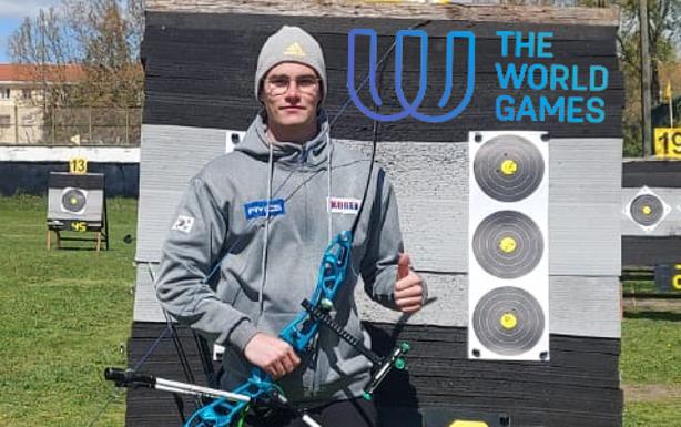 El arquero salmantino Carlos Iglesias, en los World Games 2022