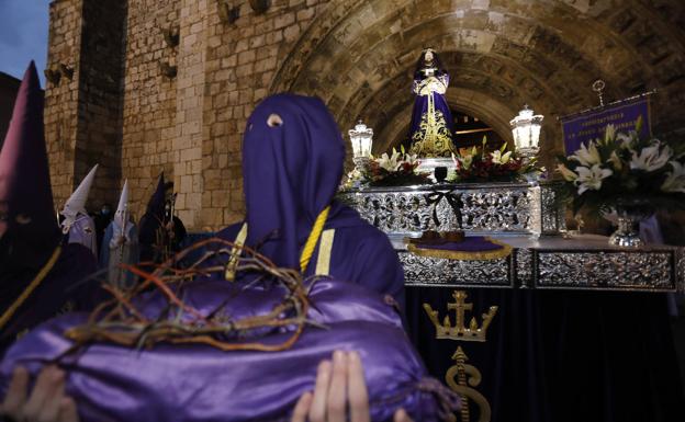 San Miguel enmarca la traición de Judas a Jesús de Medinaceli en Palencia