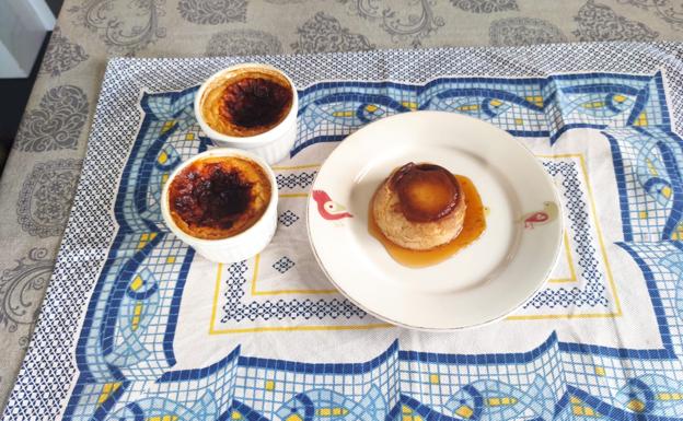 Flan de queso en freidora de aire