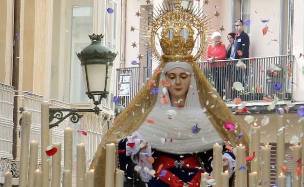 Hoy, procesión del Encuentro en las calles del casco antiguo y la Plaza Mayor