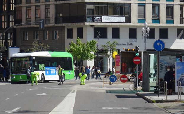 Herido un motorista al sufrir una caída en la salida de Miguel Íscar